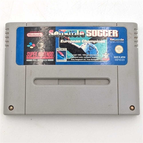 Sensible Soccer European Championships - SNES - Cartridge - (SCN) (B Grade) (Genbrug)